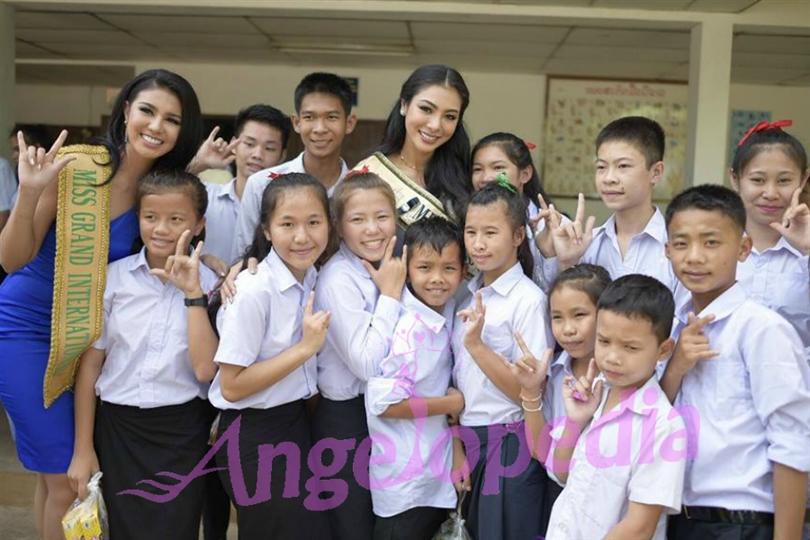 Ariska Putri and Supaporn Malisorn visit The School for the Deaf in Vientiane