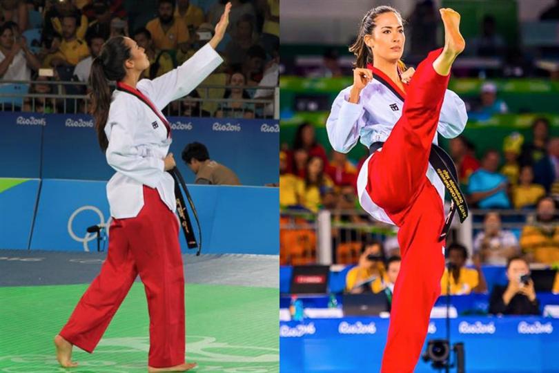 Miss Mundo Brazil 2015 Catharina Choi Nunes at the Rio Olympics