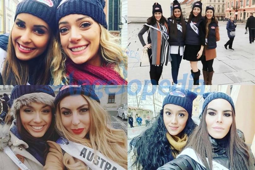 Miss Supranational 2016 contestants are touring around Warsaw, Poland