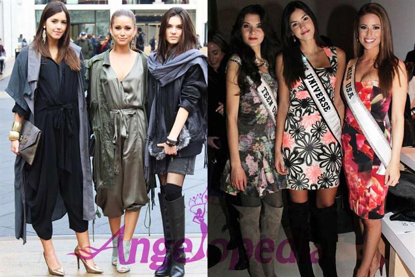 Miss Universe 2014 and Miss USA 2014 at NYFW