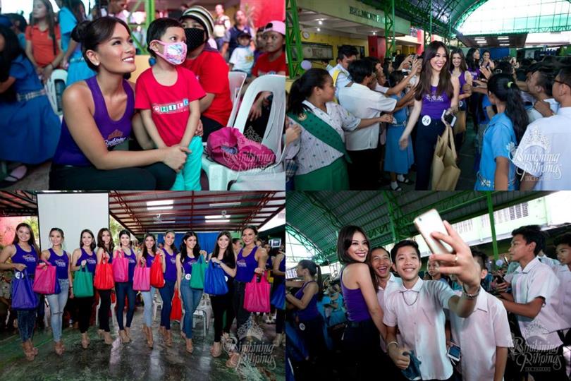 Bb Pilipinas 2017 finalists meet children of Philippine Cancer Society