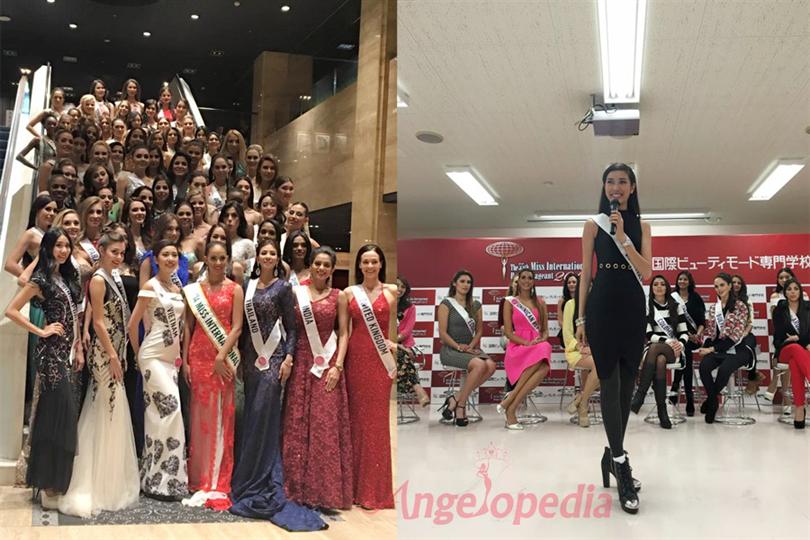 Miss International 2015 Contestants attend group Interview