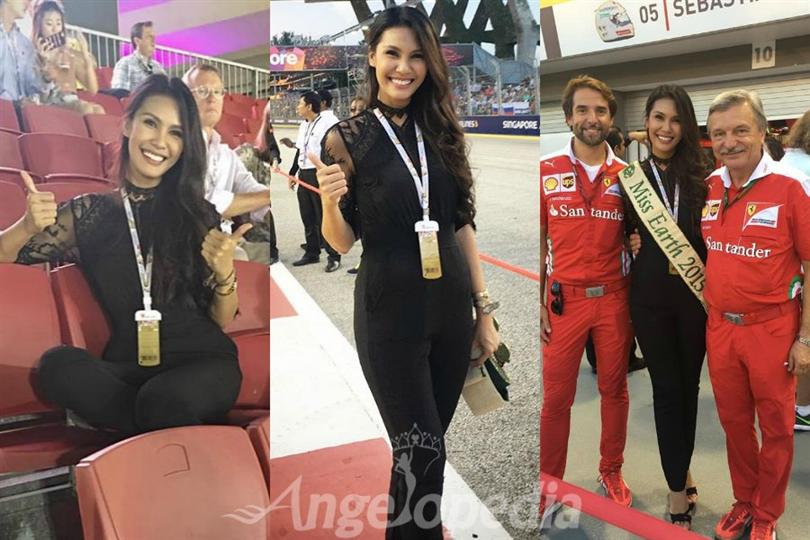 Angelia Ong attends the Singapore F1 Grand Prix as a Special Guest