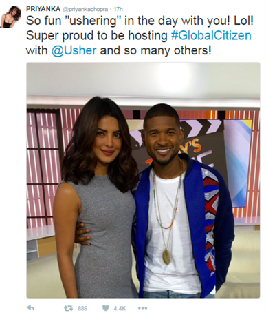 Priyanka Chopra to co-host the Global Citizen Festival this year