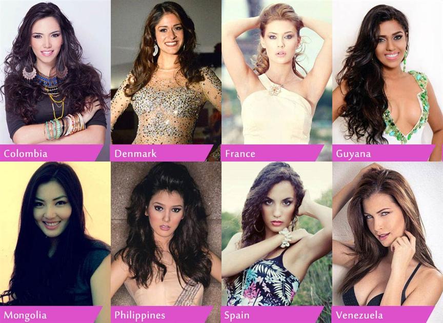 Miss Earth 2014 Top 8 Favourites